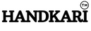 Black 'HANDKARI' logo on a white background